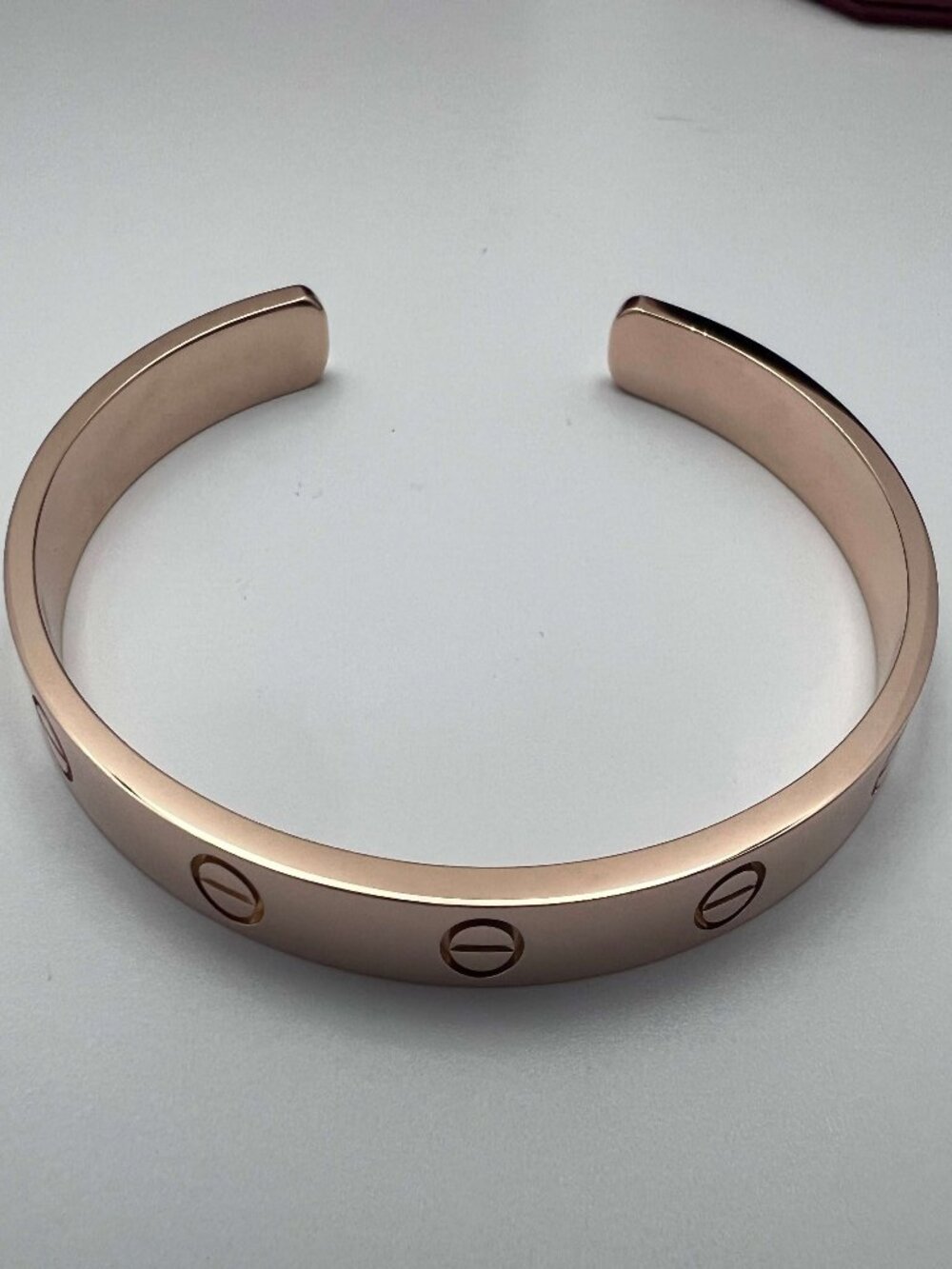 Cartier Love Bracelet Open Classic model 18k Rose Gold Size17